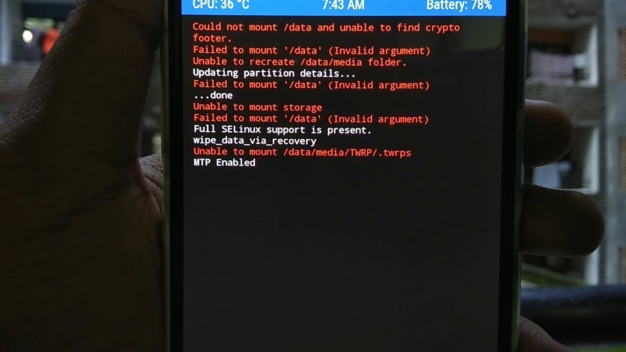 Trik atasi masalah Failed To Mount System (Invalid Argument) pada Zyrex Onephone ZA-966 Pro via TWRP