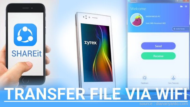 Transfer File via Wifi di Zyrex Onephone ZA-977 Menggunakan ShareIt Terbaru