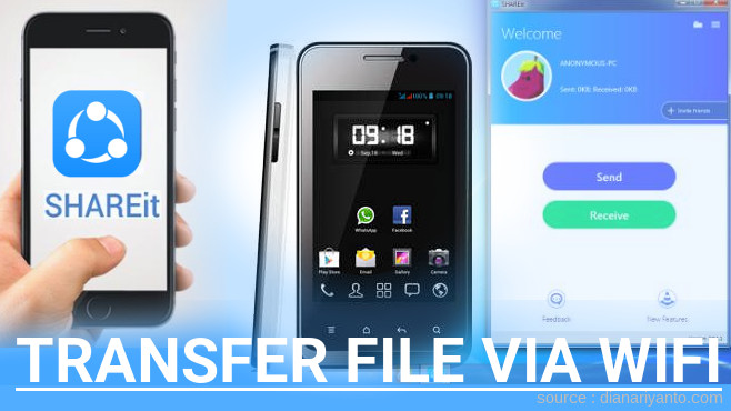 Kirim dan Transfer File via Wifi di Zyrex OneScribe ZA966x Menggunakan ShareIt Versi Baru