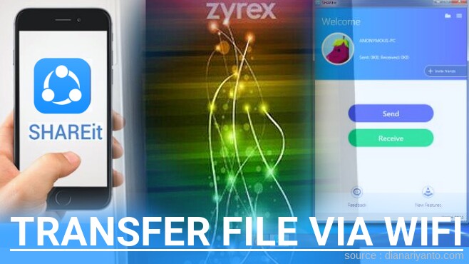 Mudahnya Transfer File via Wifi di Zyrex Onescribe ZA977 Menggunakan ShareIt Versi Baru