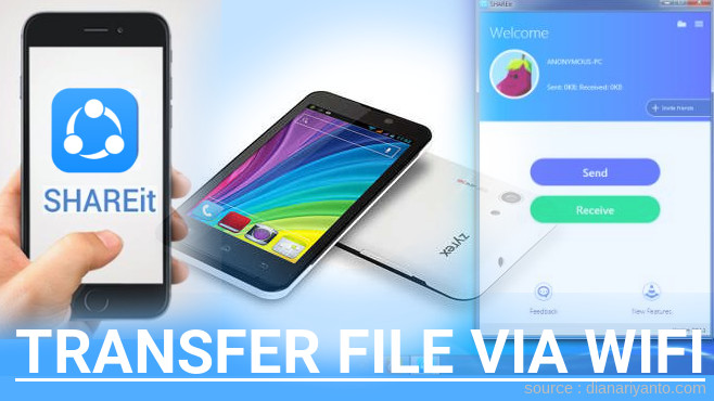 Cara Mudah Transfer File via Wifi di Zyrex OneScribe ZA985 Menggunakan ShareIt Versi Baru